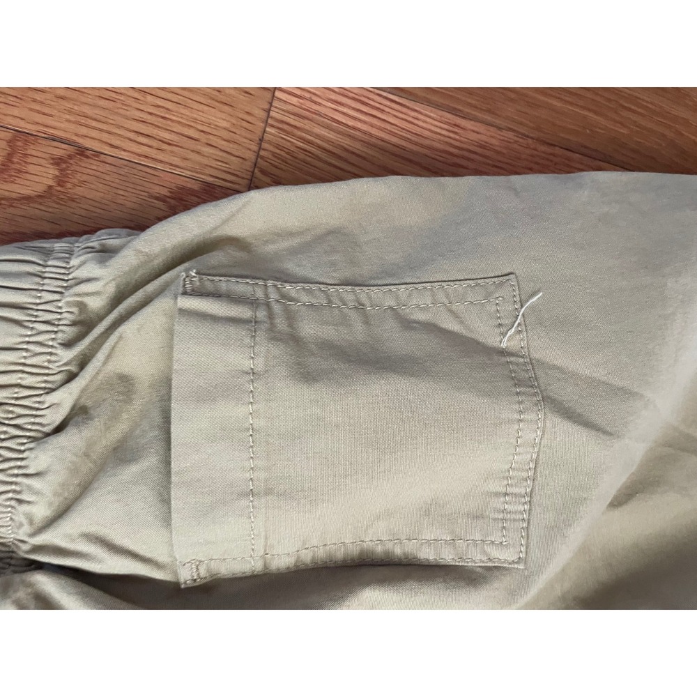 Boys Khaki Stretch Twill Jogger Pants Size 5 Adjustable Waist Tan Joggers - Picture 5 of 8